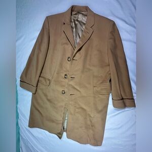 Vintage Botany 500 Camel Wool Overcoat | Custom Royal by Dorfman | Men’s 40